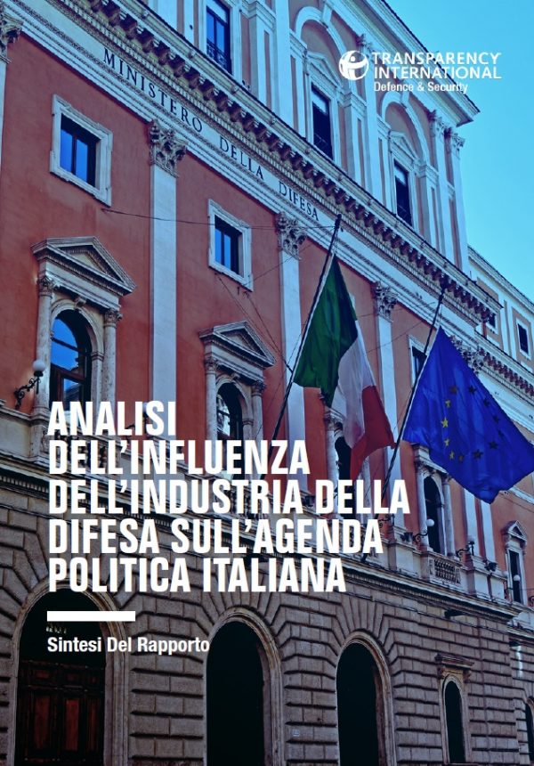 PDF cover of Analisi dell’influenza dell’industria della difesa sull’agenda politica italiana