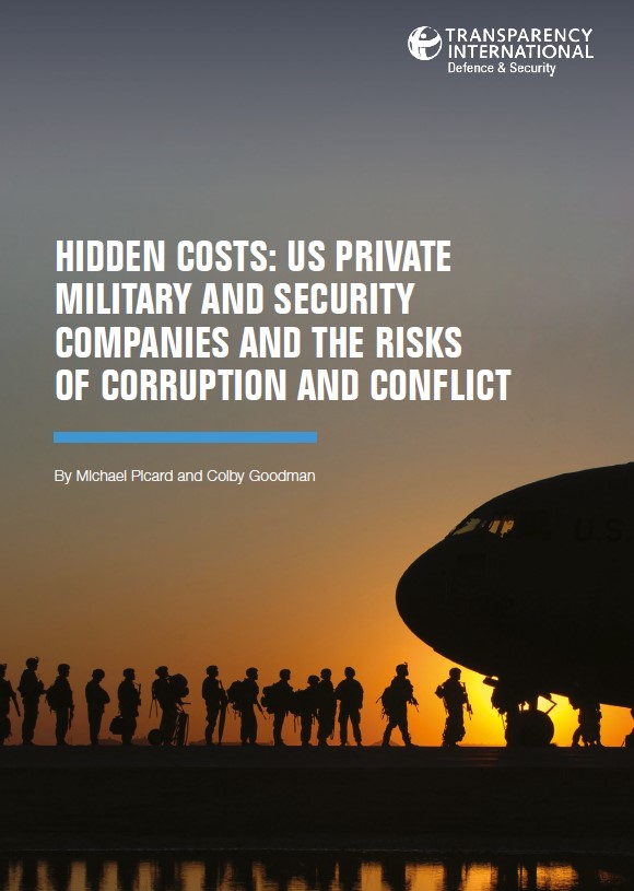 PDF cover of Hidden Costs: US private military and security companies and the risks of corruption and conflict
