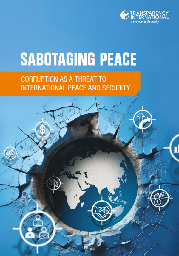 PDF cover of Sabotaging Peace: Corruption as a Threat to International Peace and Security